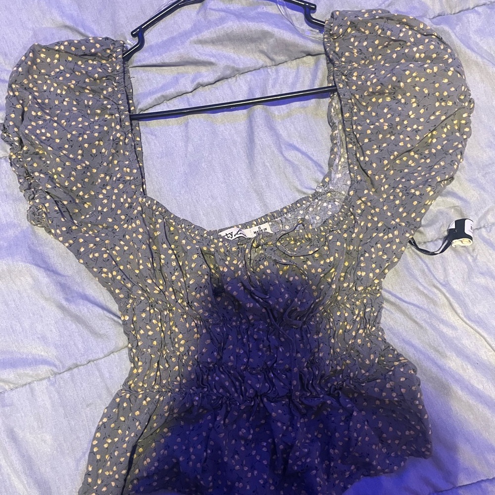 flower patterned shirt